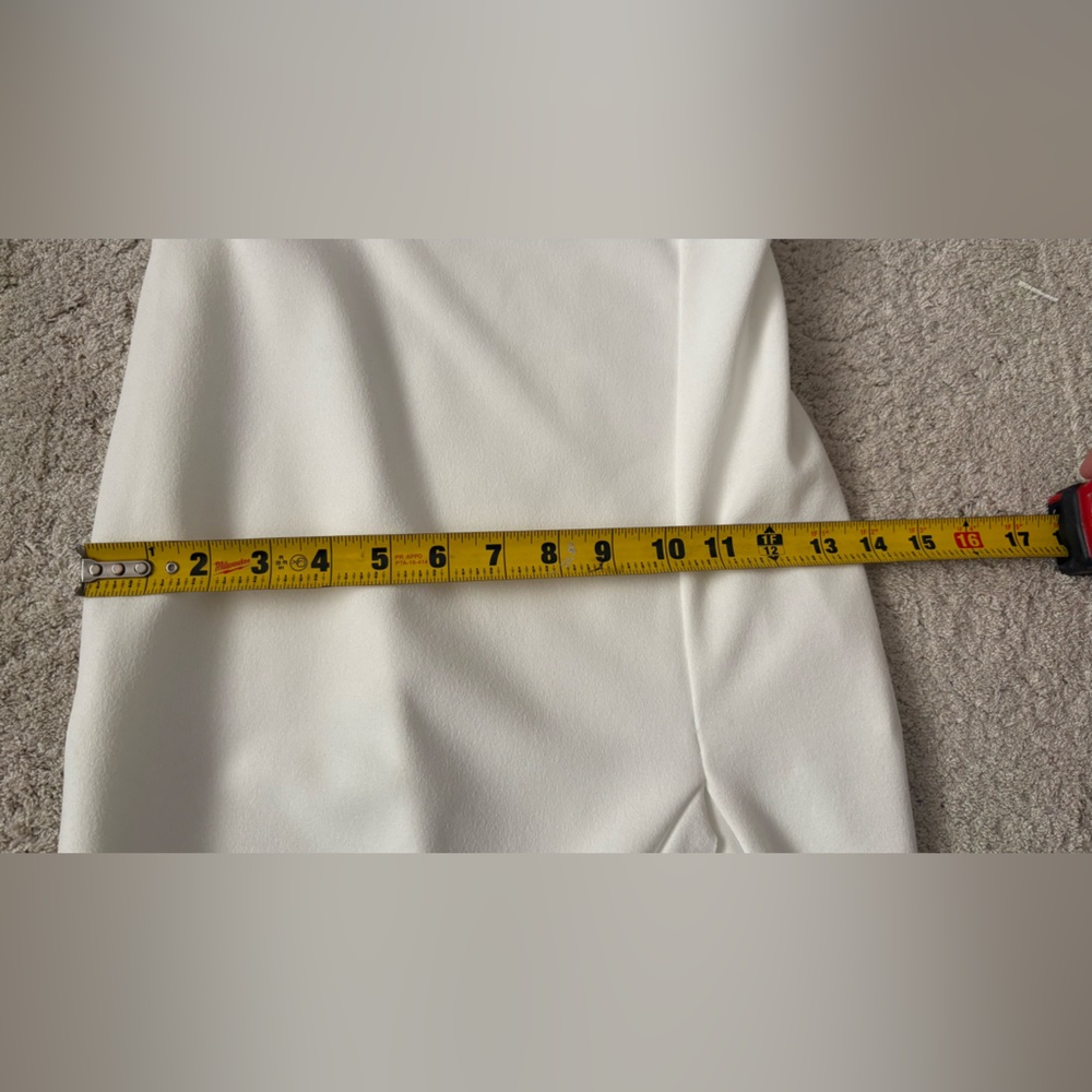 White Spaghetti-Strap Ruffle-Hem Midi Dress - Picture 4 of 8